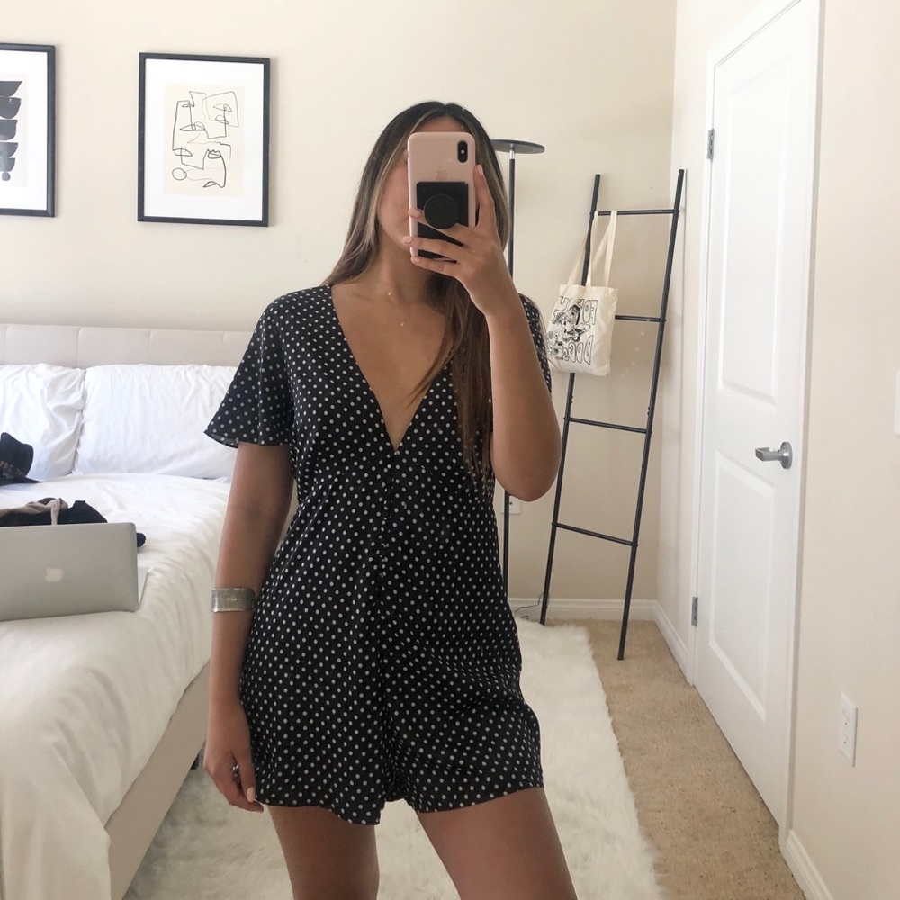 Polka dot romper